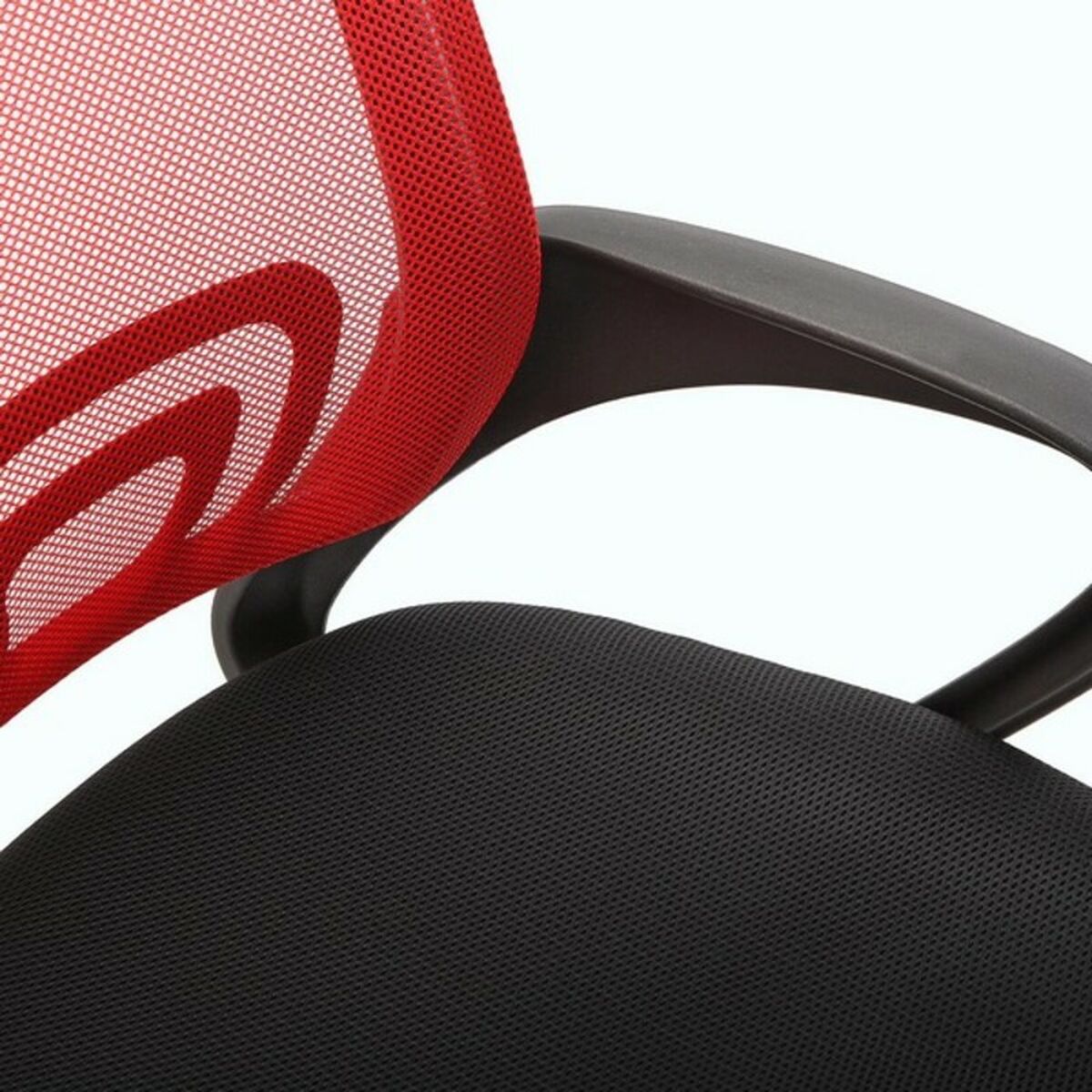 Scaun de birou Versa Negru Roșu Multicolor 51 x 58 cm